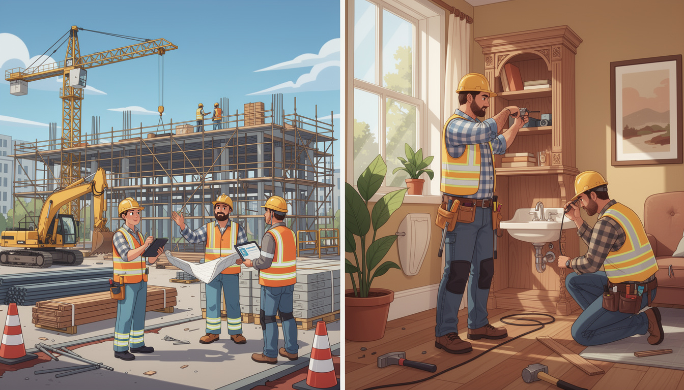 découvrez les avantages et inconvénients de faire appel à une entreprise générale ou à des artisans indépendants pour vos travaux de construction et rénovation.