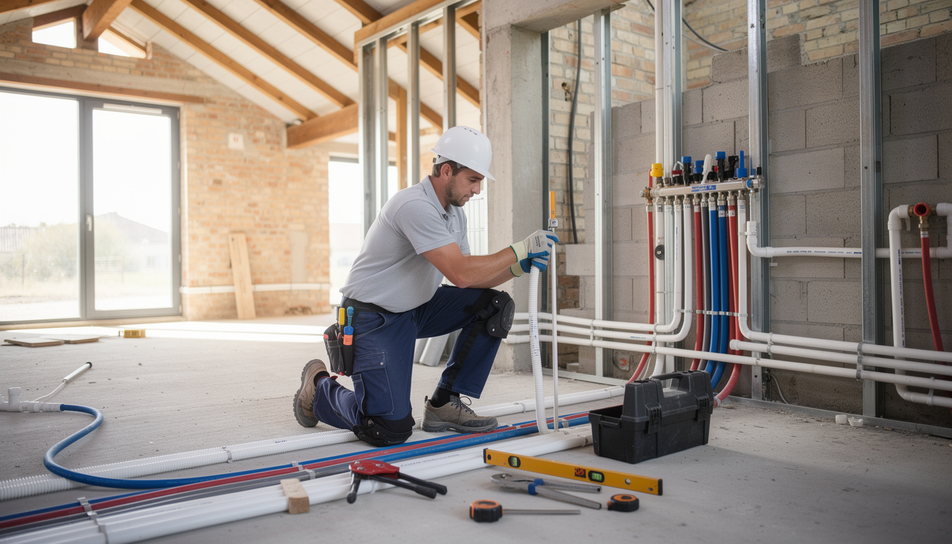 découvrez l'importance du plombier dans une construction neuve, de l'installation des réseaux d'eau à la sécurité des systèmes sanitaires, pour un bâtiment durable et conforme aux normes.