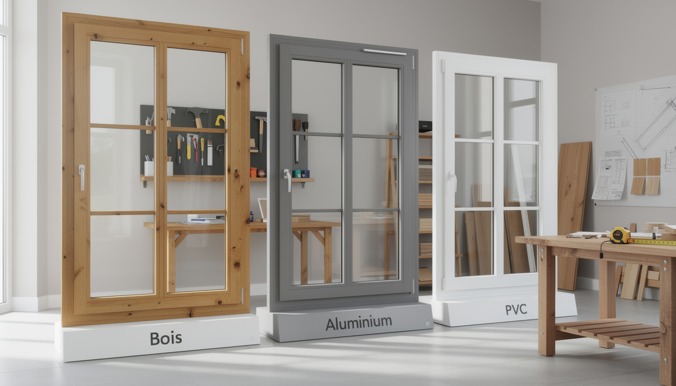 découvrez comment choisir le matériau idéal pour vos fenêtres parmi le bois, l'aluminium et le pvc grâce aux conseils d'un menuisier expert.