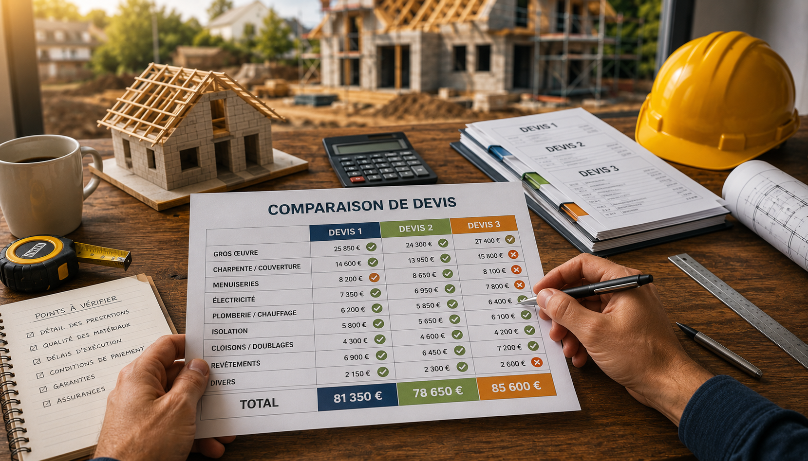 Comment lire et comparer des devis de construction : le guide du maître d'ouvrage averti