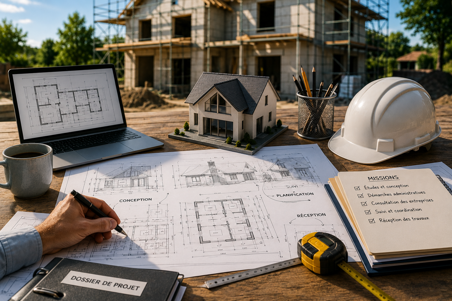 Maître d'œuvre en construction : rôle, missions et ce qui le distingue des autres professionnels du bâtiment